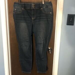 Torrid ankle length skinny jeans. Size 16S.